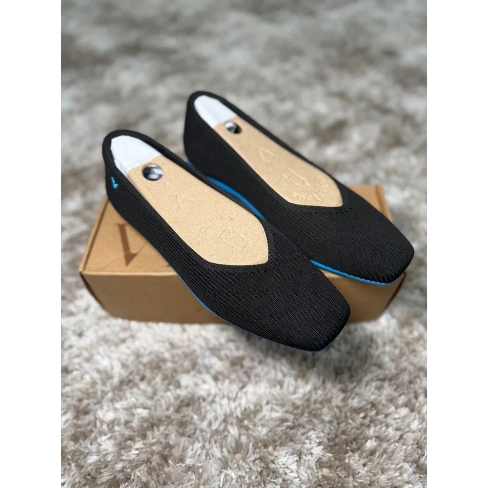 VIVAIA Lightweight Square-Toe‎ V-Cut Flats (Margot Walker) – EU 41 / US 9.5